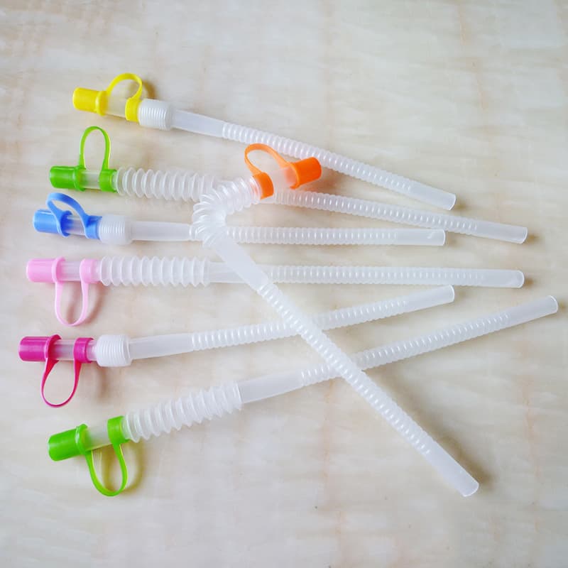 Retractable Plastic Straws Foldable Juice Beverage Colored Straight Curved Pp Straws For Beverages Drinks