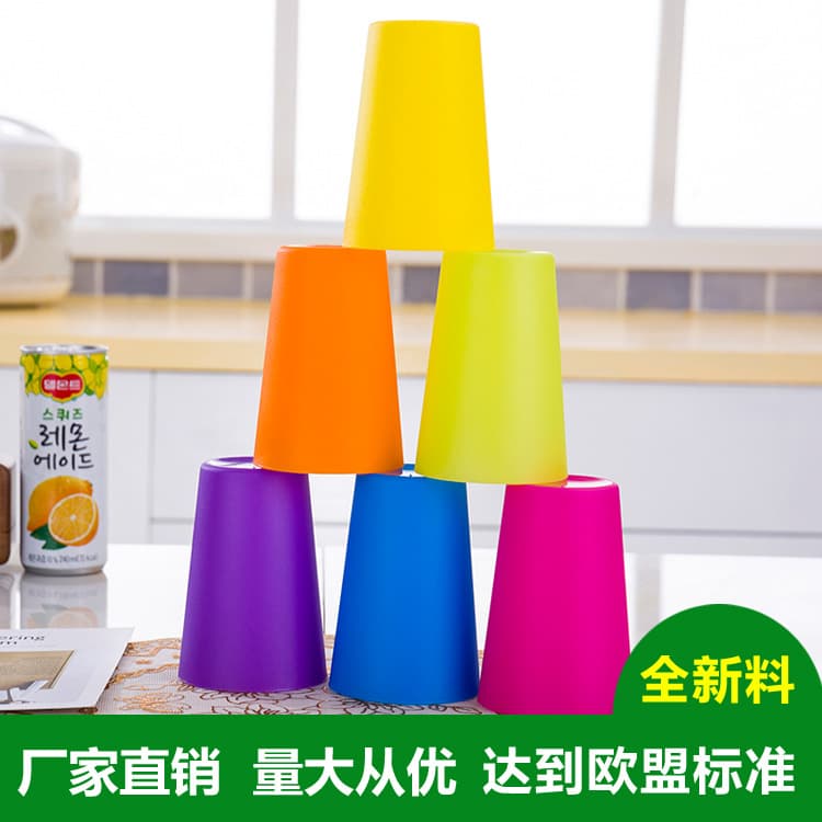 Daily Use Plastic Cups For Dining Kitchen Drinking - Disposable Reusable Transparent Colored Cups