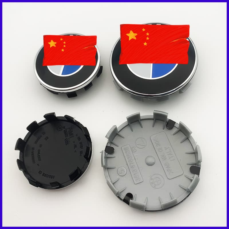 Suitable for BMW car wheel hub cover standard 68mm 3 Series 5 series X1X5 center cover 10 claw blue and white tires 56mm