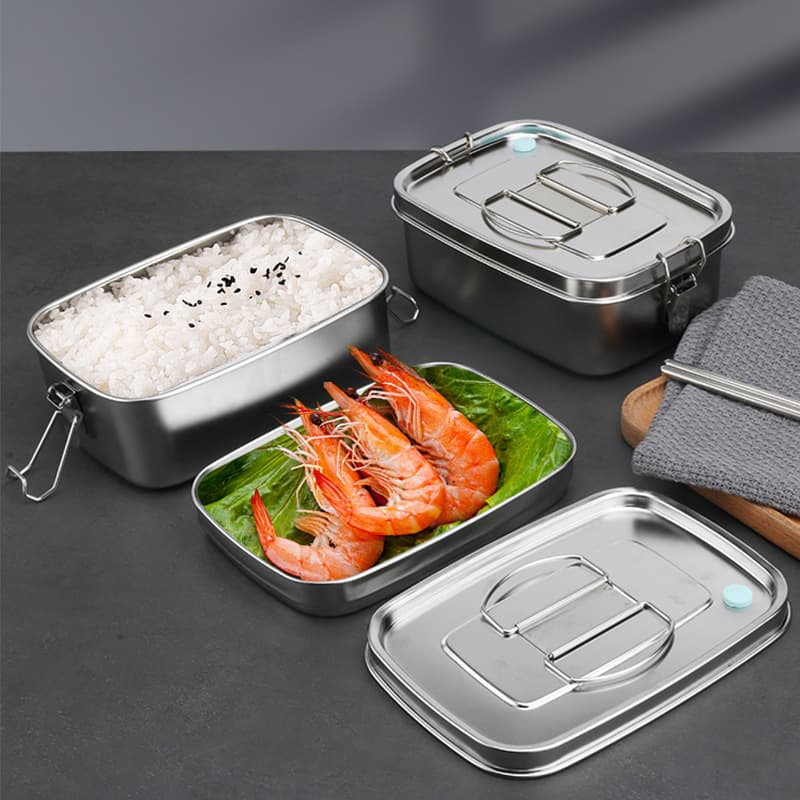 Stainless Steel Lunch Box Fruit Freshness Preservation Insulated Rice Microwave School Students Office Workers Women Food Grade