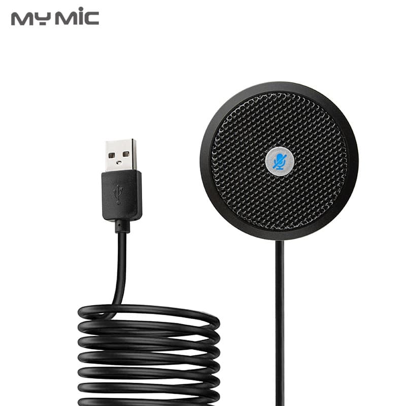 USB Desktop Microphone for Video Conferencing, Voice, PS4 Gaming, Plug and Play Recording Mic for Phone and PC