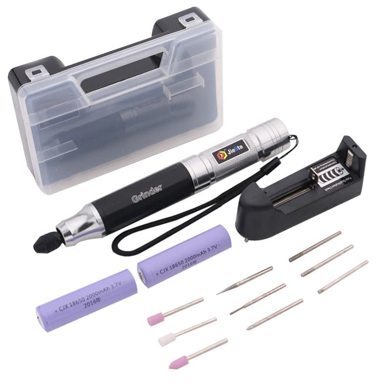 Cross-border Electric Polisher Small Household Handheld Polishing Engraver with 3.7V High-Capacity Battery, Includes 9 Grinding Heads