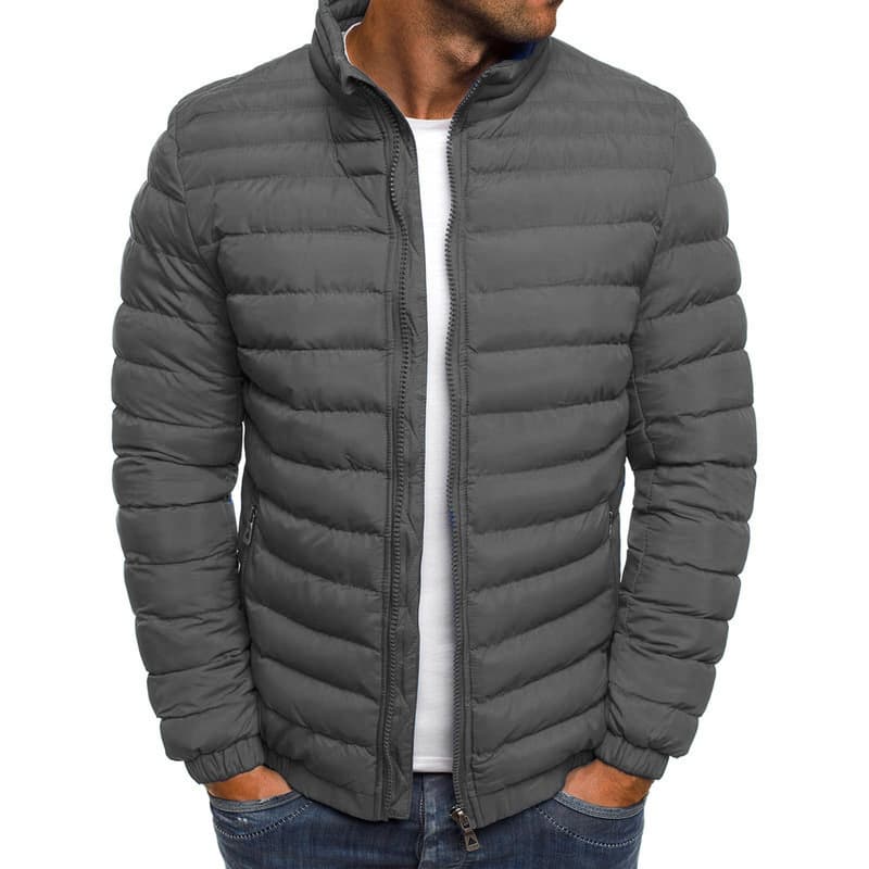2026 Winter Foreign Trade Cross-border Simple and Atmospheric Men's Cotton Jacket Casual Fashion Loose Cotton Coat Men's Clothing