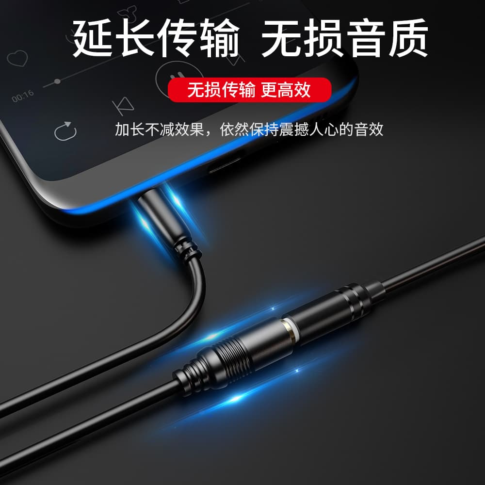 Headphone Extension Cable, 3.5mm Male to Female Audio Cable, 0.75m AUX Cord for Speakers