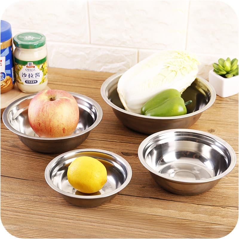 0.4mm Thick Magnetic Stainless Steel Soup Bowl, Stainless Steel Soup Bowl, Mixing Bowl, Vegetable Bowl, Seasoning Bowl, Cafeteria Stainless Steel Bowl
