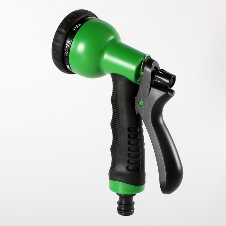 Portable Multi-Purpose Car Wash High Pressure Water Gun Accessory 8 Functions Durable Rubber Coated Retractable Hose