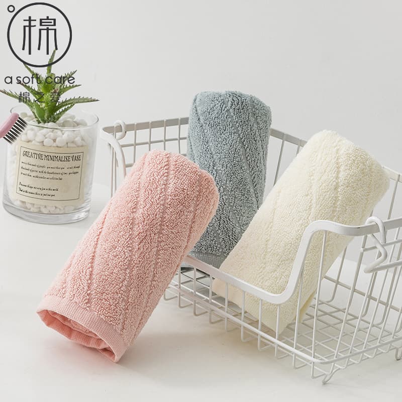 Wholesale Pure Cotton Towel Adult Pure Cotton Medium Small Face Towel 30*60cm Absorbent Soft Gift Towel