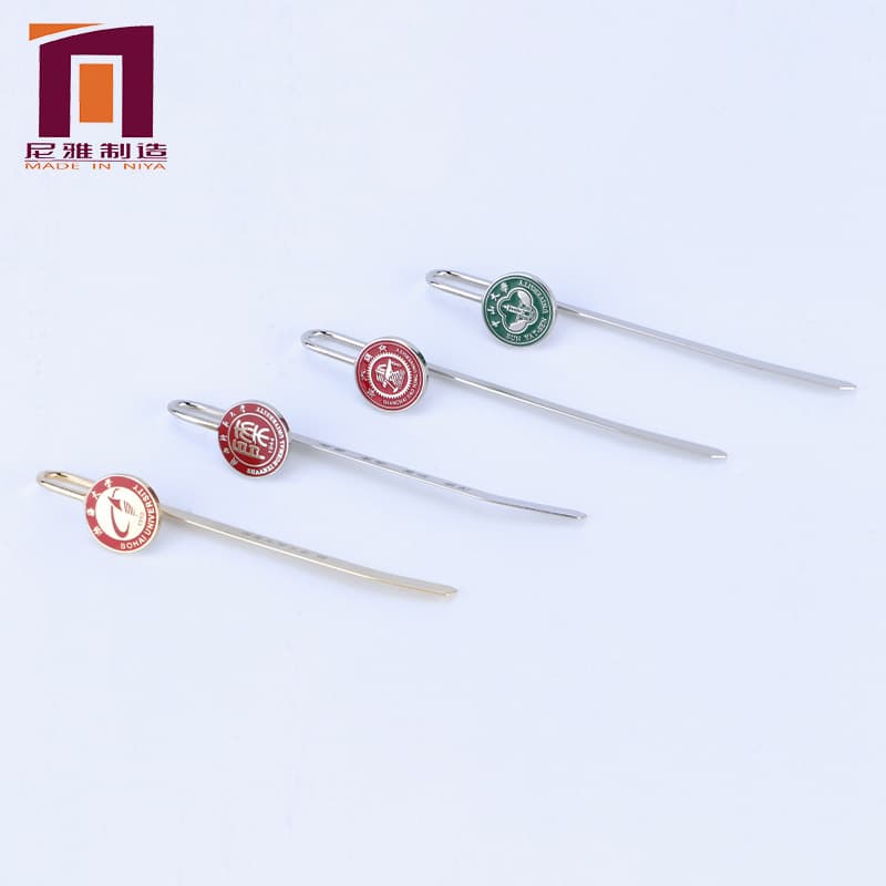 Factory Wholesale Custom School Badge Bookmark Iron School Badge Custom Bookmark School Bookmark Customization
