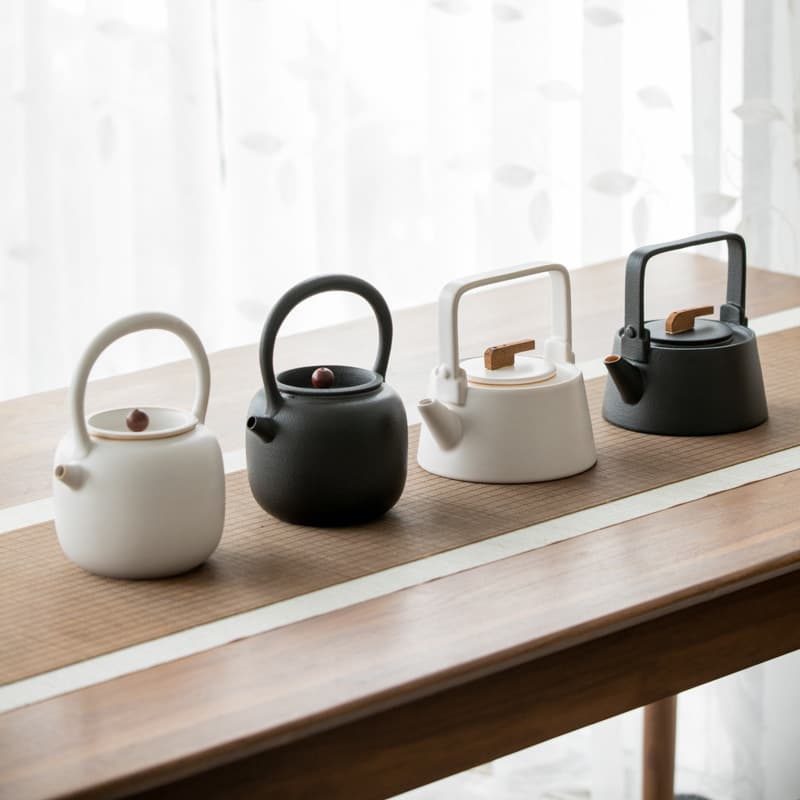 Ceramic Water Boiling Kettle Electric Ceramic Stove Tea Maker Large Capacity Ceramic Kettle Home Use Kettle with Handle Tea Kettle