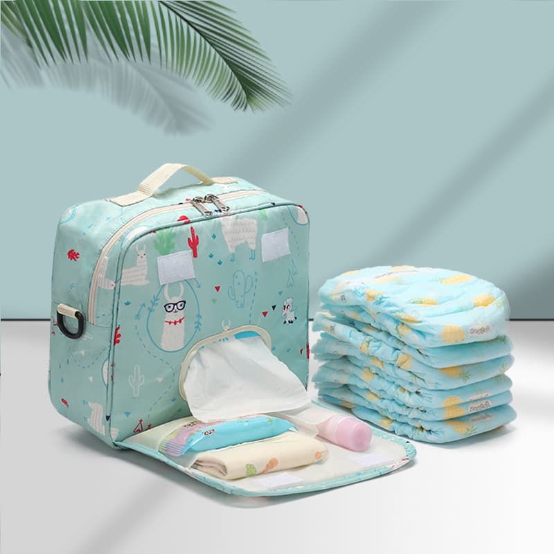 2023 New Baby Diaper Storage Bag Portable Diaper Bag Large Diaper Organizer Shoulder Mom Bag