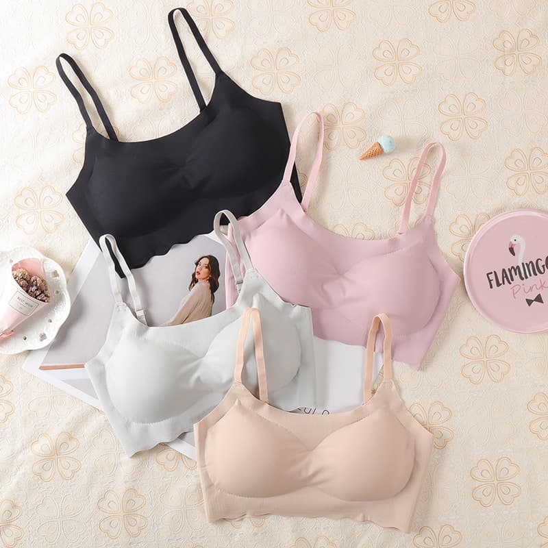 Bestseller Anxin Second Generation Seamless Ice Silk Bra, Camisole Backless Sleep Sports Bra
