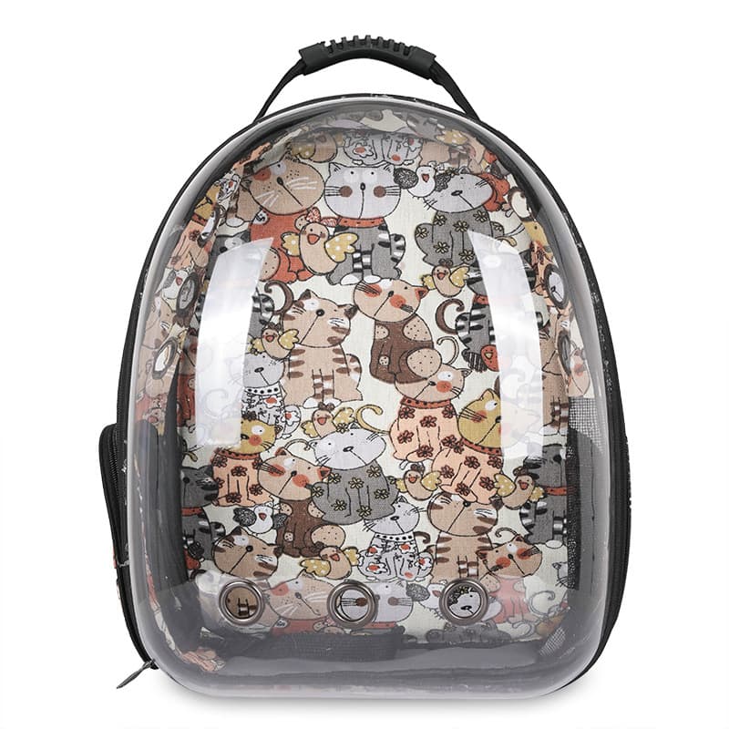Factory Direct Cat Carrier Space Capsule Pet Cat Backpack Transparent Portable Cat Travel Bag Cat Supplies Box Cat School Bag
