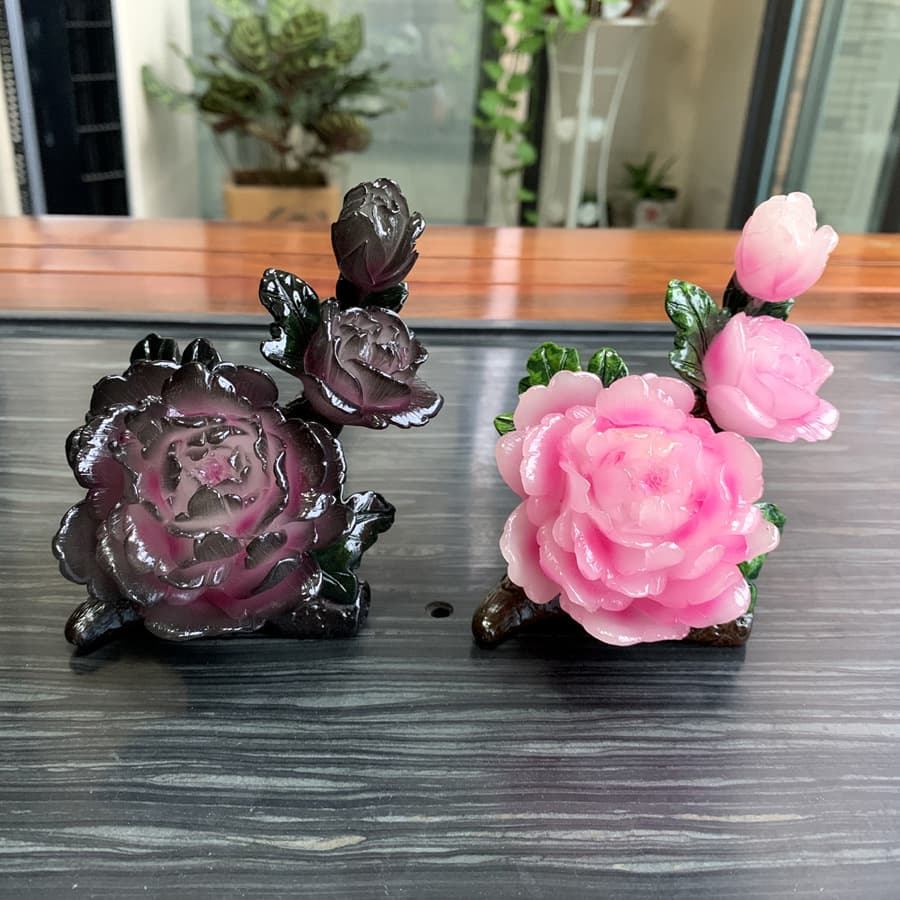 Color-changing lychee, lotus, peony, tangerine, bayberry tea pet, fruit fragrance, auspicious and prosperous, triumphant tea table gift.