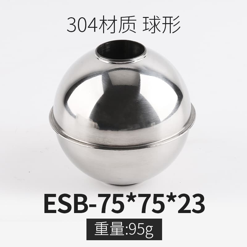 ELEK Stainless Steel Magnetic Hollow Float Ball Liquid Level Float High Temperature Resistant with Magnetic Through Hole Ball 304/316L
