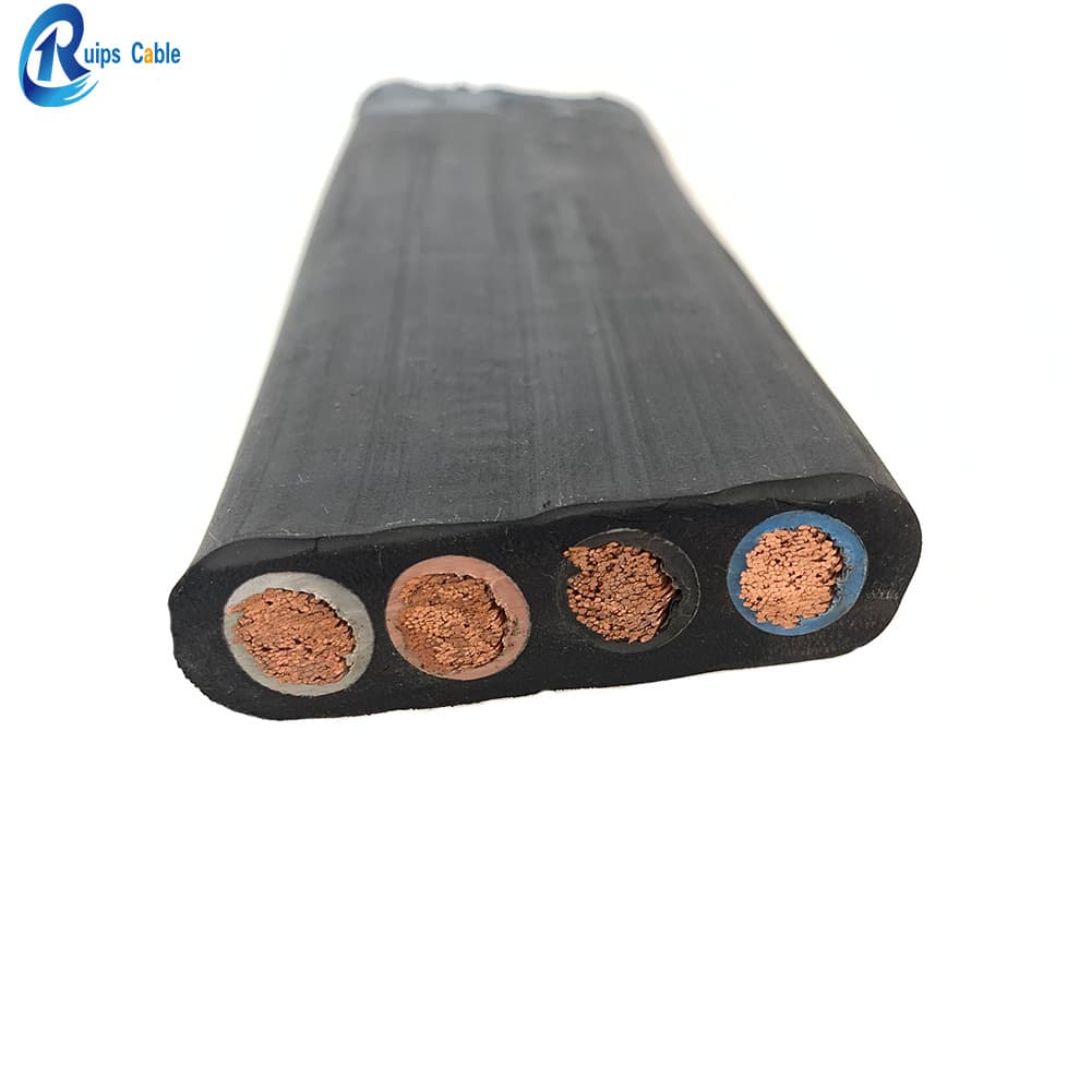 Special Flat Cable for Industrial Elevators, Cranes, and Hoists YBF YFFB YGZB YFGB Trailing Flat Cable Wear-Resistant