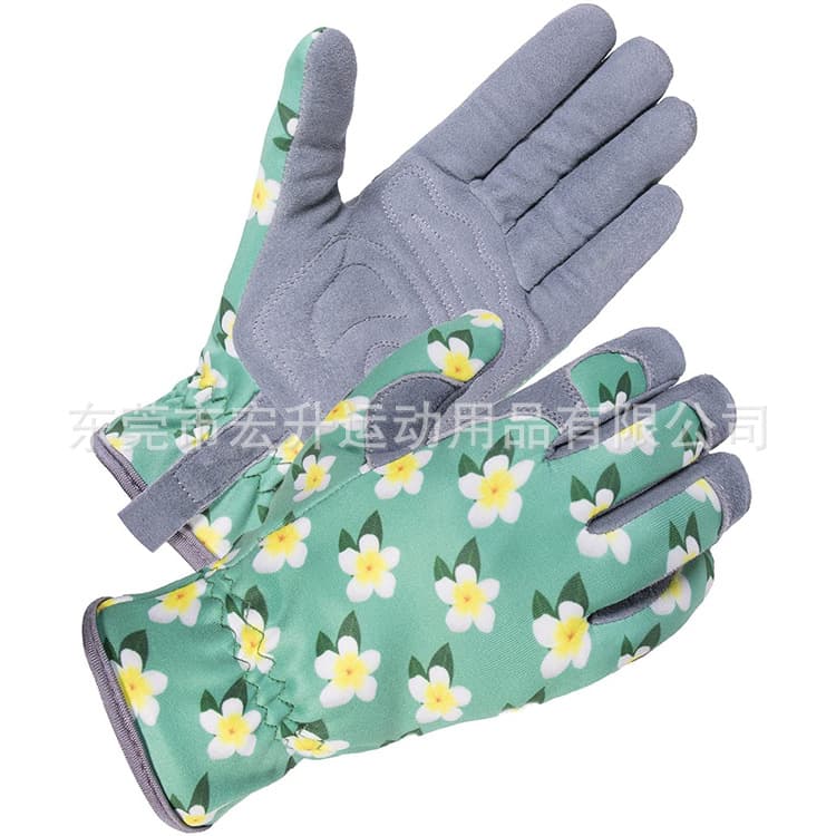 Hongsheng New Style Microfiber Printed Gloves for Gardening, Weeding, Touchscreen-Compatible Work Gloves, Cross-Border Supply