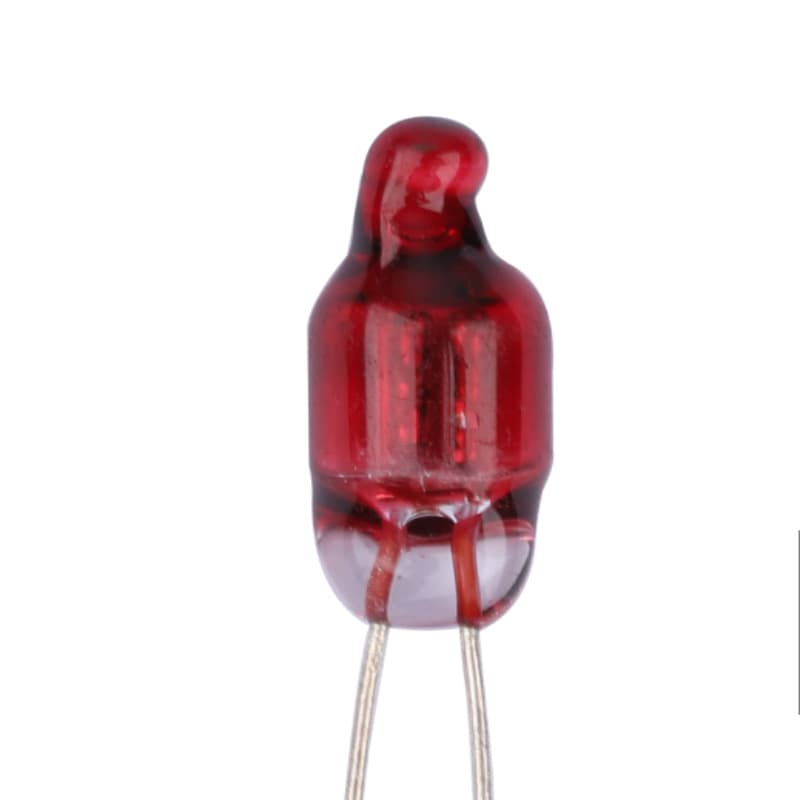 4*10 neon bulb with red-tinted glass shell, F4 neon bulb, 410 NE-2R110V 220V high-brightness red neon lamp.