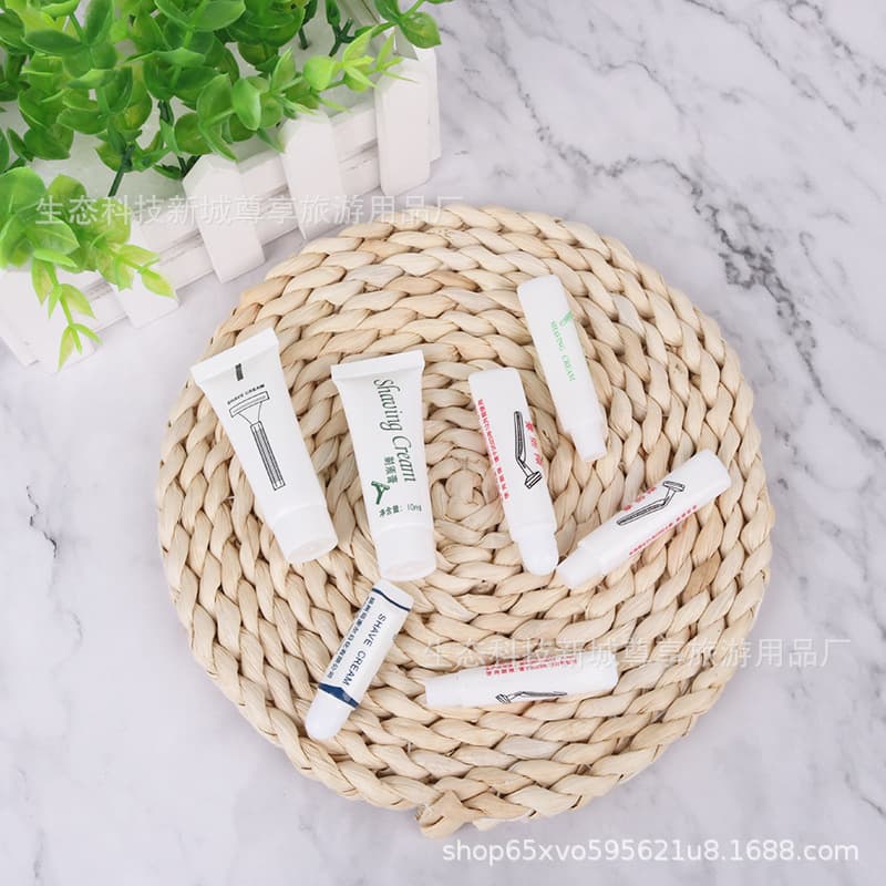 Hotel room toiletries sauna bath center disposable shaving cream hotel wholesale portable razor