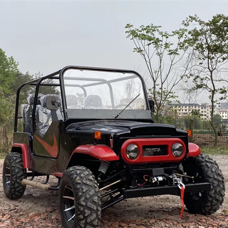Cross-border Export Four-Wheel Four-Drive 300cc Off-Road Go Kart Motorcycle All-Terrain Steering Wheel Mountain Vehicle Adult UTV