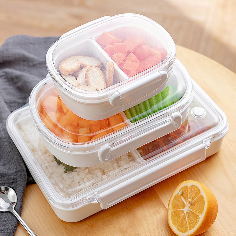 Microwaveable Lunch Box, Divided Fruit Box, Portable Lunch Box, Primary School Student Divided Fruit Box, Crisper Lunch Box