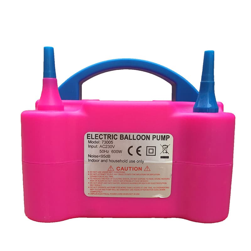 Electric Air Pump Dual Nozzle Balloon Inflator Blower Pump Balloon Tool Home Portable
