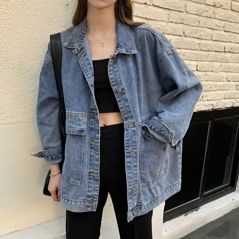 Women's Denim Jacket 2024 New Spring/Autumn Korean Version Chic Loose Versatile Student Top Jacket Retro Trendy