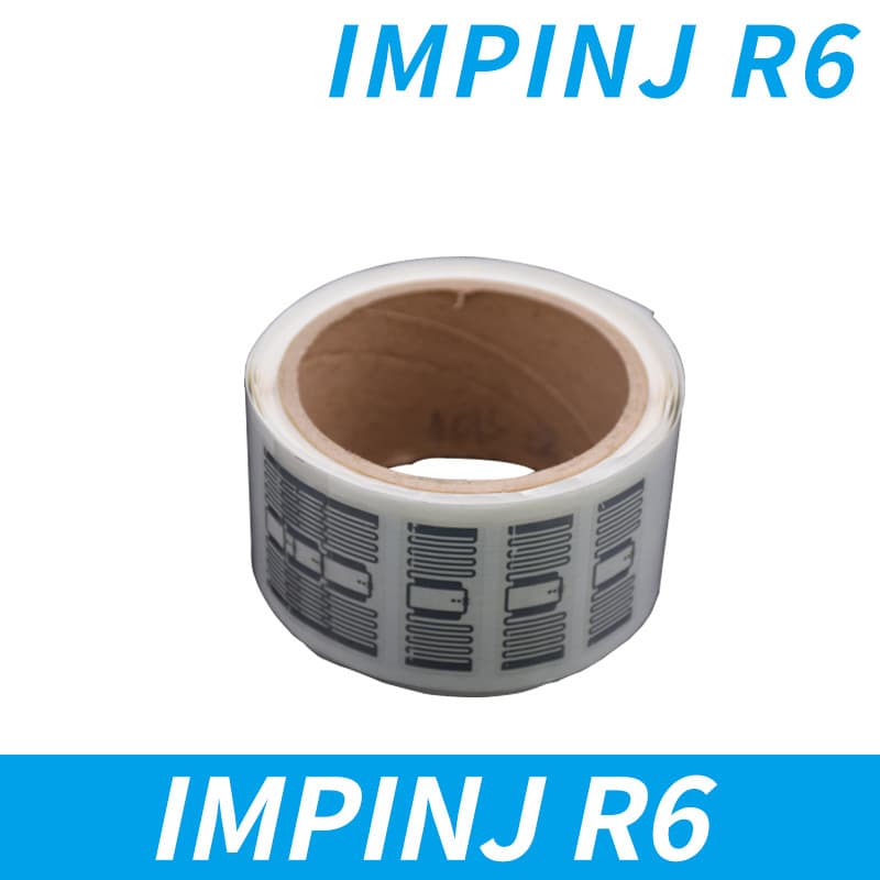 Ultra-High Frequency RFID Electronic Tag UHF Coated Paper White Label R6 Chip Label, Bulk Stock Available for Printing