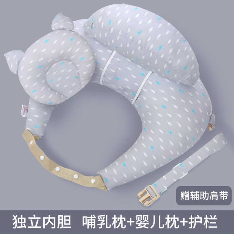 Multifunctional Nursing Pillow Baby Feeding Pillow Back Support for Pregnant Women and Baby Holding Sitting