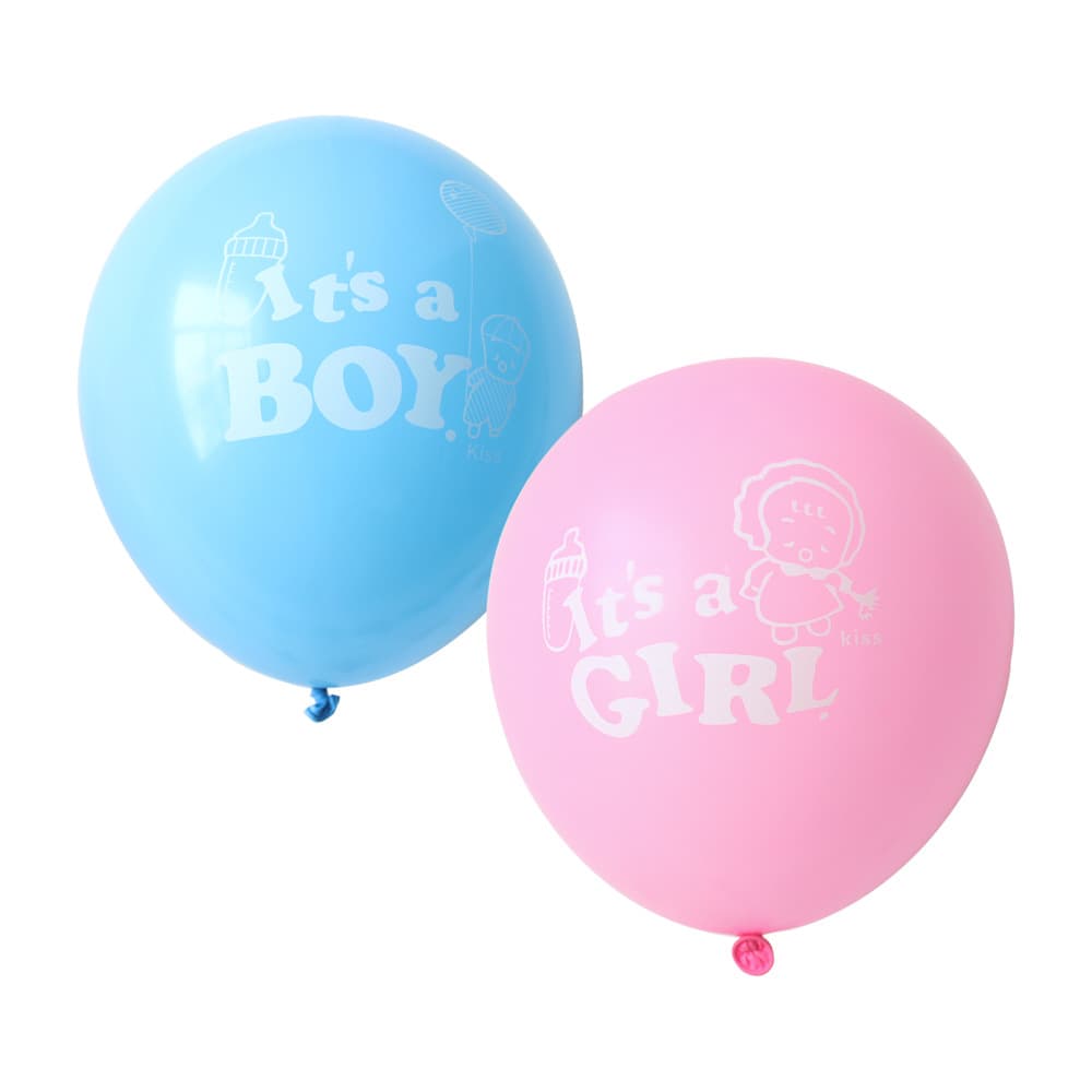 It's a Boy/Girl Blue Pink Balloons Newborn Baby Boy Girl One Month Birthday Celebration Decoration