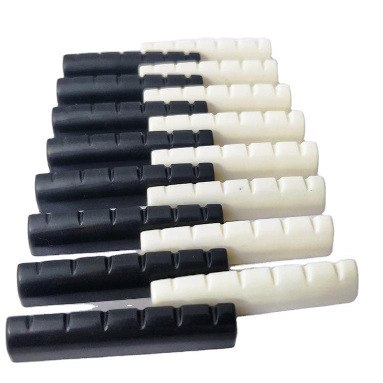 Folk Acoustic Guitar Nut and Saddle Set, Upper Nut, Lower Saddle, Bridge, Bone Nut, Bone Saddle