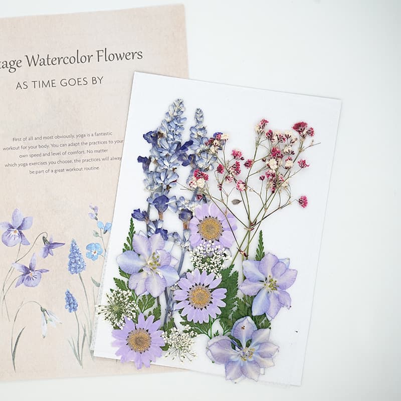 Real Pressed Flower Face Decoration Eye Corner Petal Stickers for Bridal Makeup, Dried Flower Face Stickers for Women's Portrait Photography