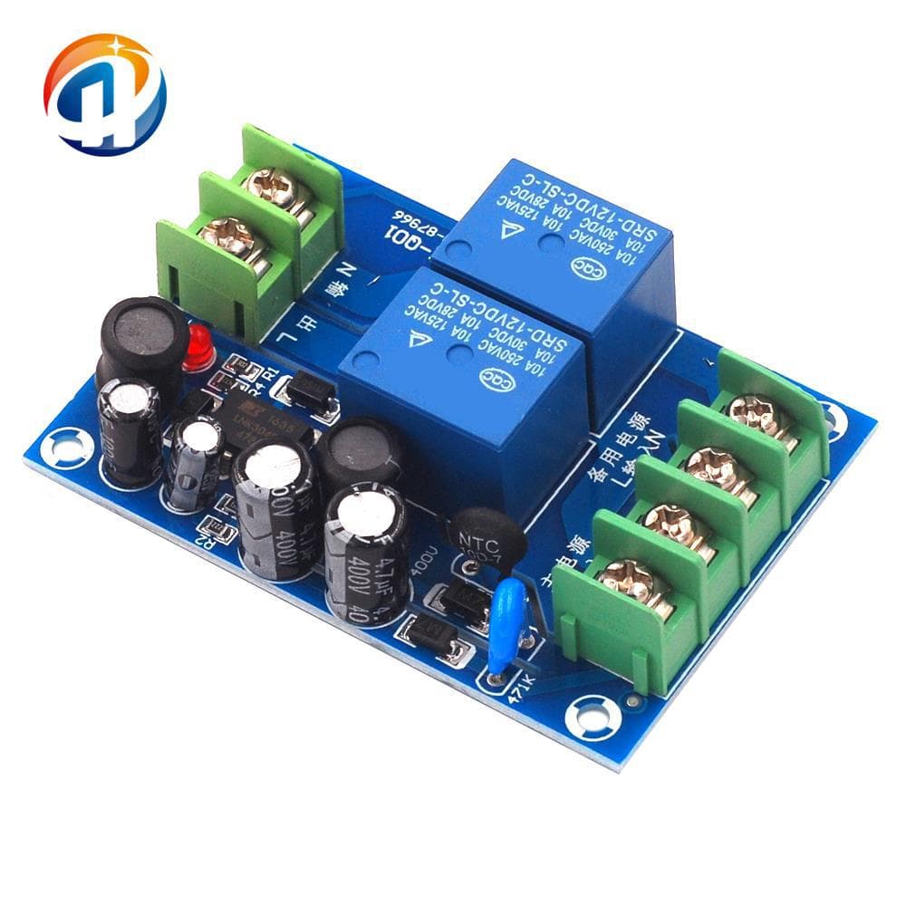 220V Dual Power Automatic Switchover Module 10A, Two Inputs One Output Power Failure Transfer Switch Board