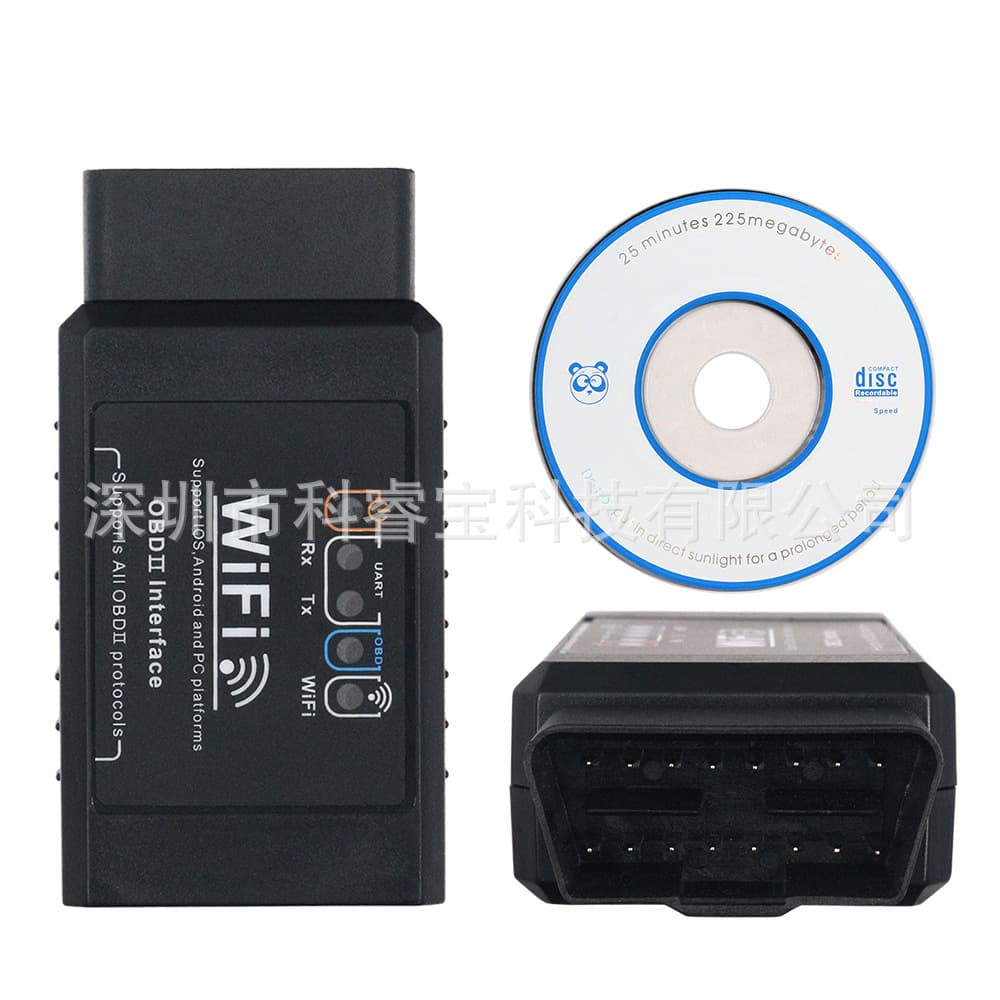 Elm327 Wifi V1.5 Car Diagnostic Tool Supports Android Obd2 Vehicle Fault Detector Instrument