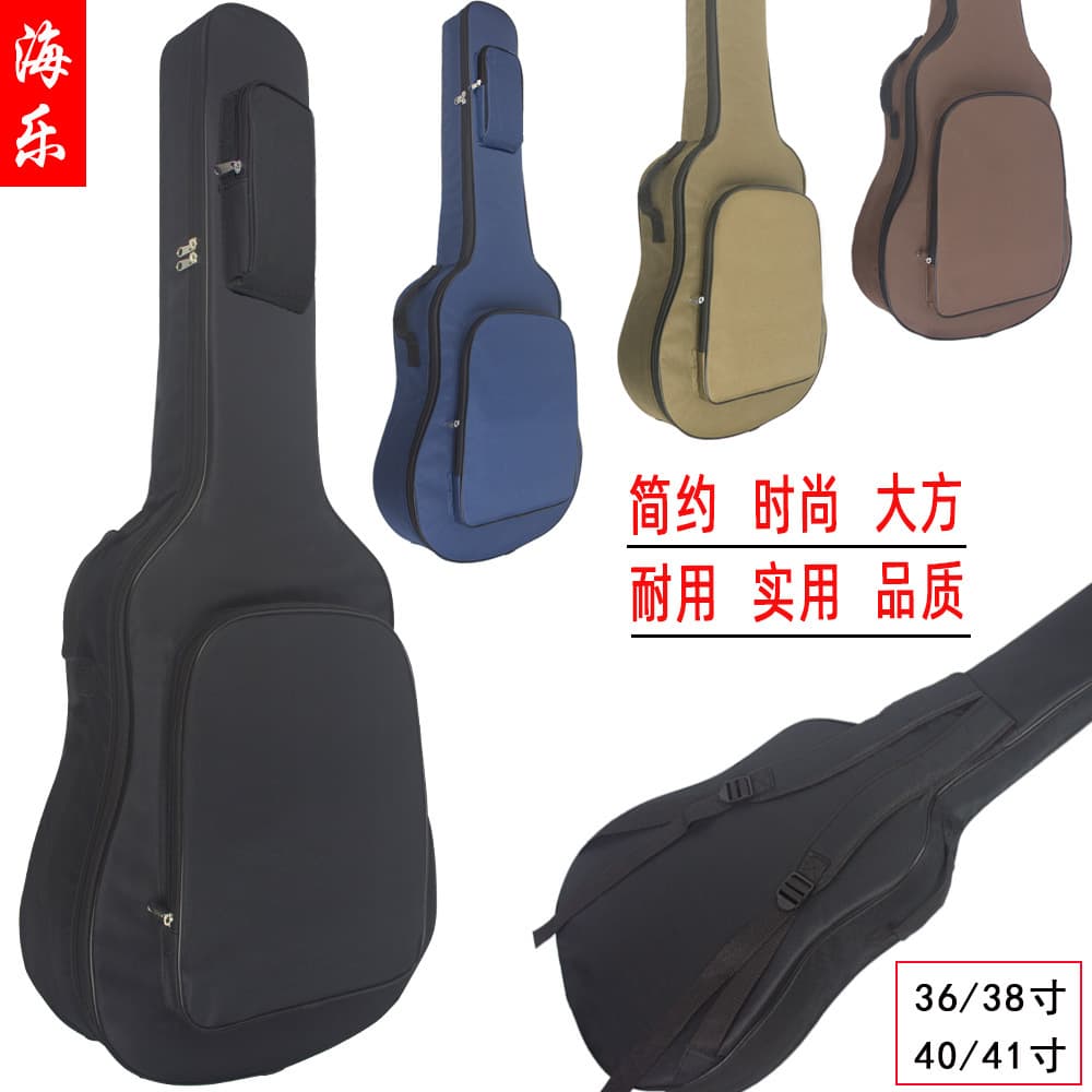 Instrument Bag New Arrival Guitar Bag 41-inch 36-inch Backpack Large Pocket Double Shoulder Thickened Padded Bag Custom Printing Embroidery