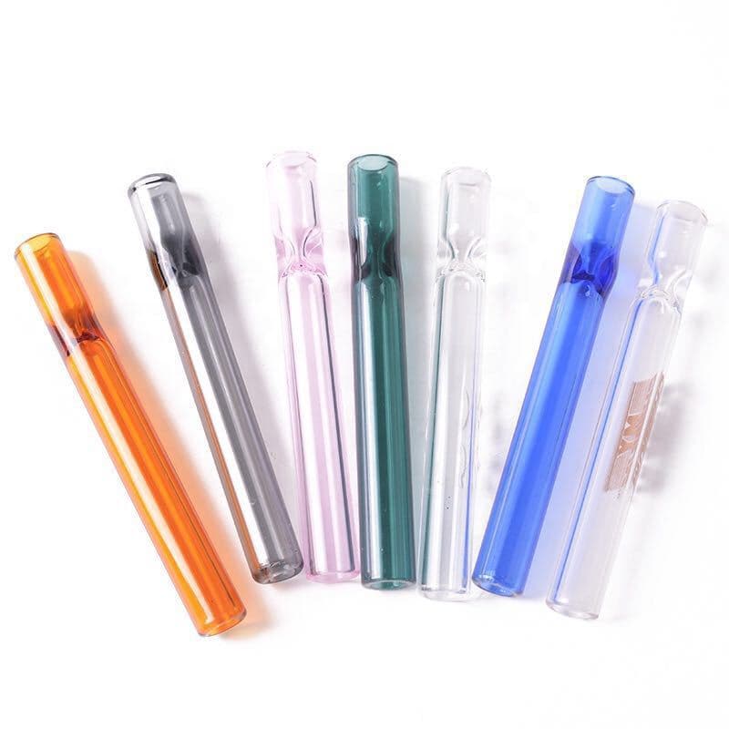 Hot-selling Cross-border High Transparency Glass Pipe OG Smoking Tube Straight Glass Mouthpiece