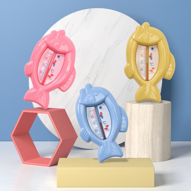 Indoor Baby Bath Thermometer, Cartoon Water Thermometer for Children's Toy Bath, Fish or Elephant Shape