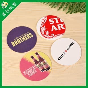 Custom Absorbent Paper Coaster Disposable Paper Coaster Beer Coaster Tea Coaster Custom Logo