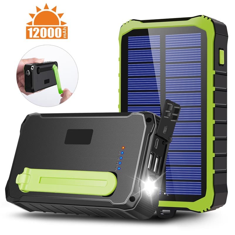 New hand-cranked solar-powered portable power bank