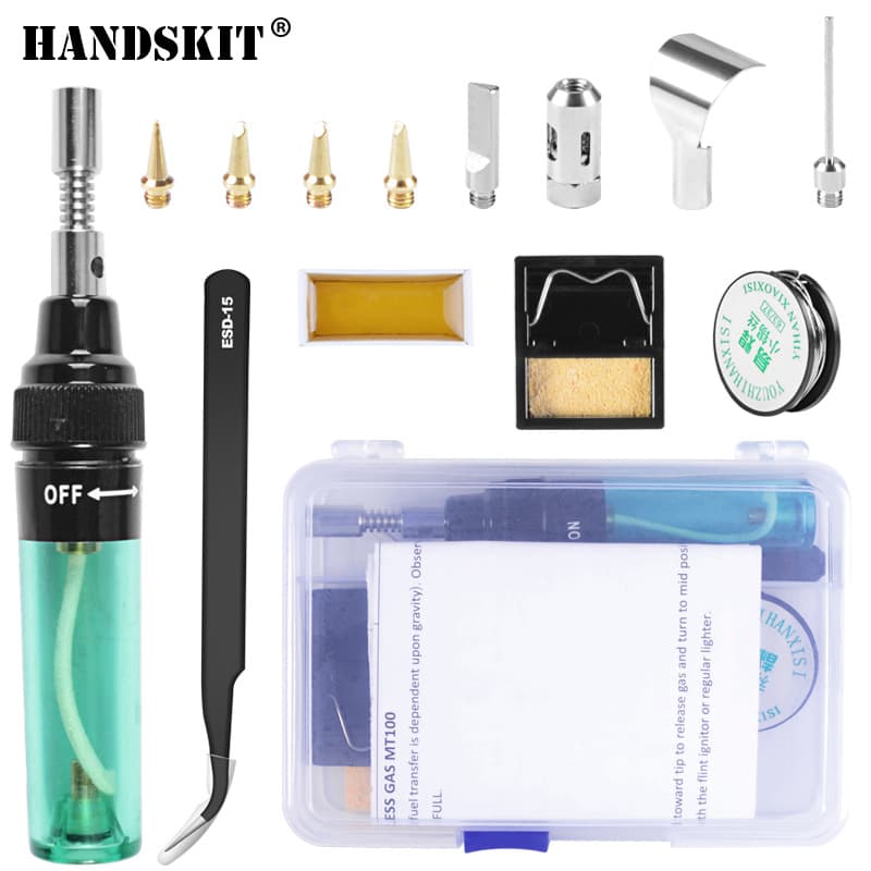 Cross-border Explosions Wireless Gas Soldering Iron Set Pen Type Gas Soldering Iron MT-100 Multifunctional Gas Soldering Iron Set
