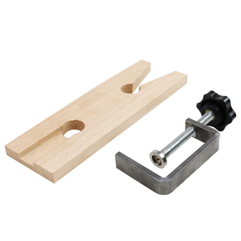 Wooden Modeling Bench with Clamp, Movable Kung Fu Bench with Wooden Plug, Manual Curve Saw Wooden Bench, Gold-making Tools