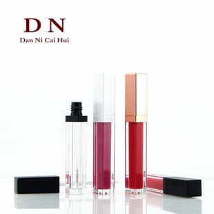 In Stock Multi-Color Square Lip Gloss Tubes Empty Tubes Lip Glaze Tubes Custom Logo Printing Cosmetic Packaging Source Manufacturer