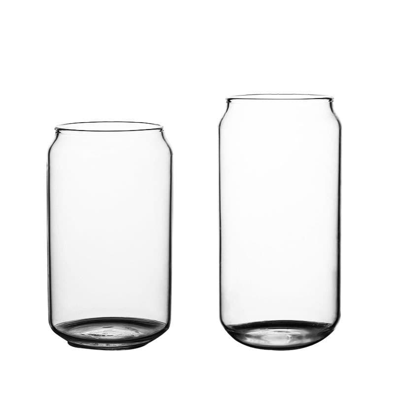 Creative Glass Cup Heat-Resistant Transparent Cola Cup Beverage Milk Tea Juice Cup Lemon Soda Cup Personalized Drinking Cup