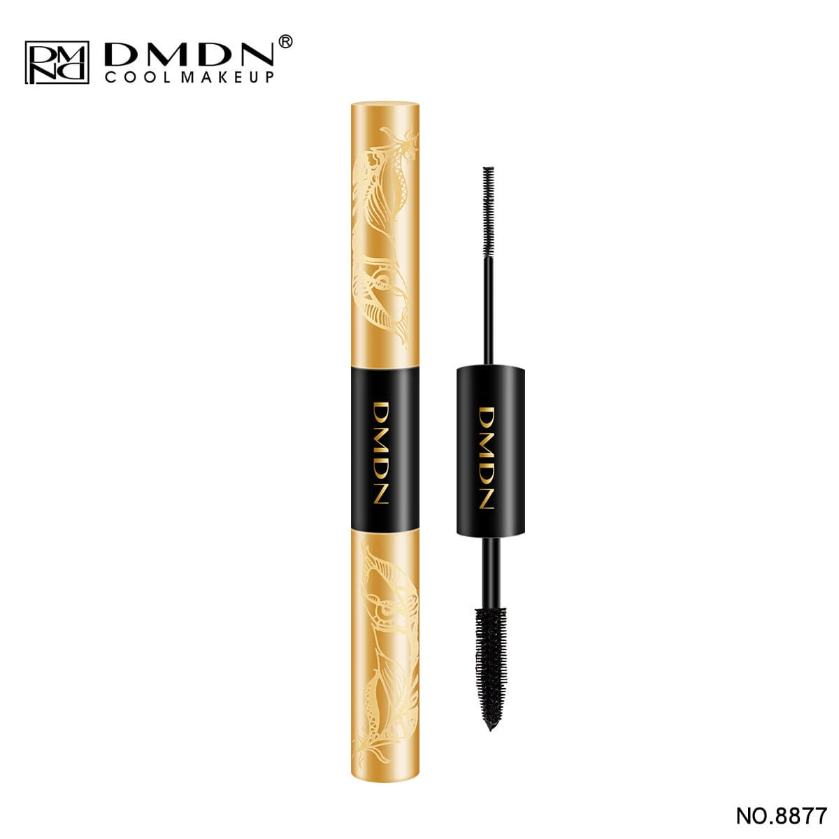 DMDN Double-Head Mascara Curling Lengthening Volumizing Fine-Head Mascara Small Brush Head Mascara Makeup Cosmetics