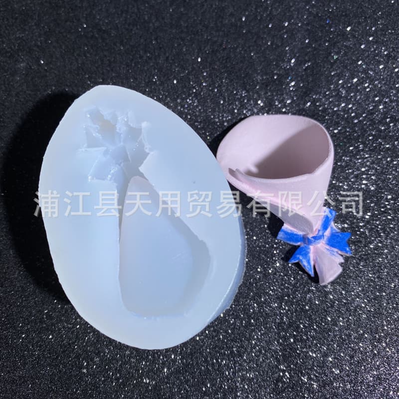 DIY Aromatherapy Wax Chip Diffuser Stone Gypsum Aromatherapy Bow Mini Bouquet Epoxy Resin Table Decoration Silicone Mold