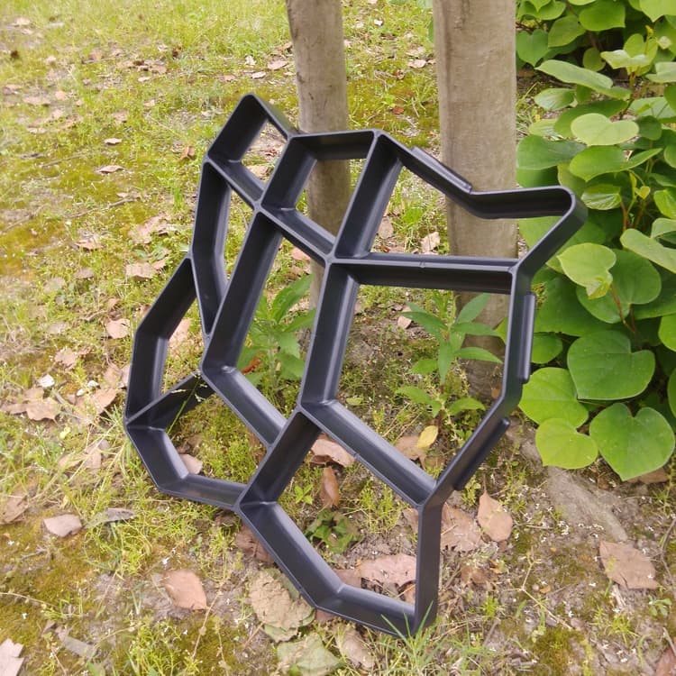 Plastic Road Laying Mold Cement Granite Rural Landscape Concrete Floor Mold Garden Pathway Stone Texture DIY Craft Tool