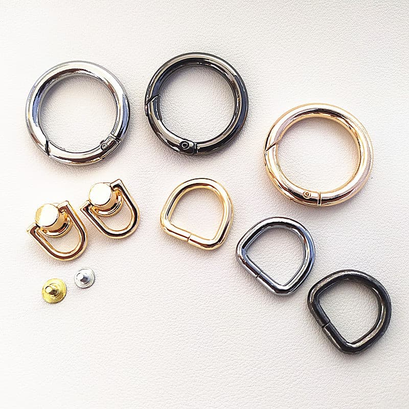 DIY Bag Accessories Round Opening Ring Monk Head D Buckle D-ring Hardware Accessories Nose Buckle Bag Hanging Ring