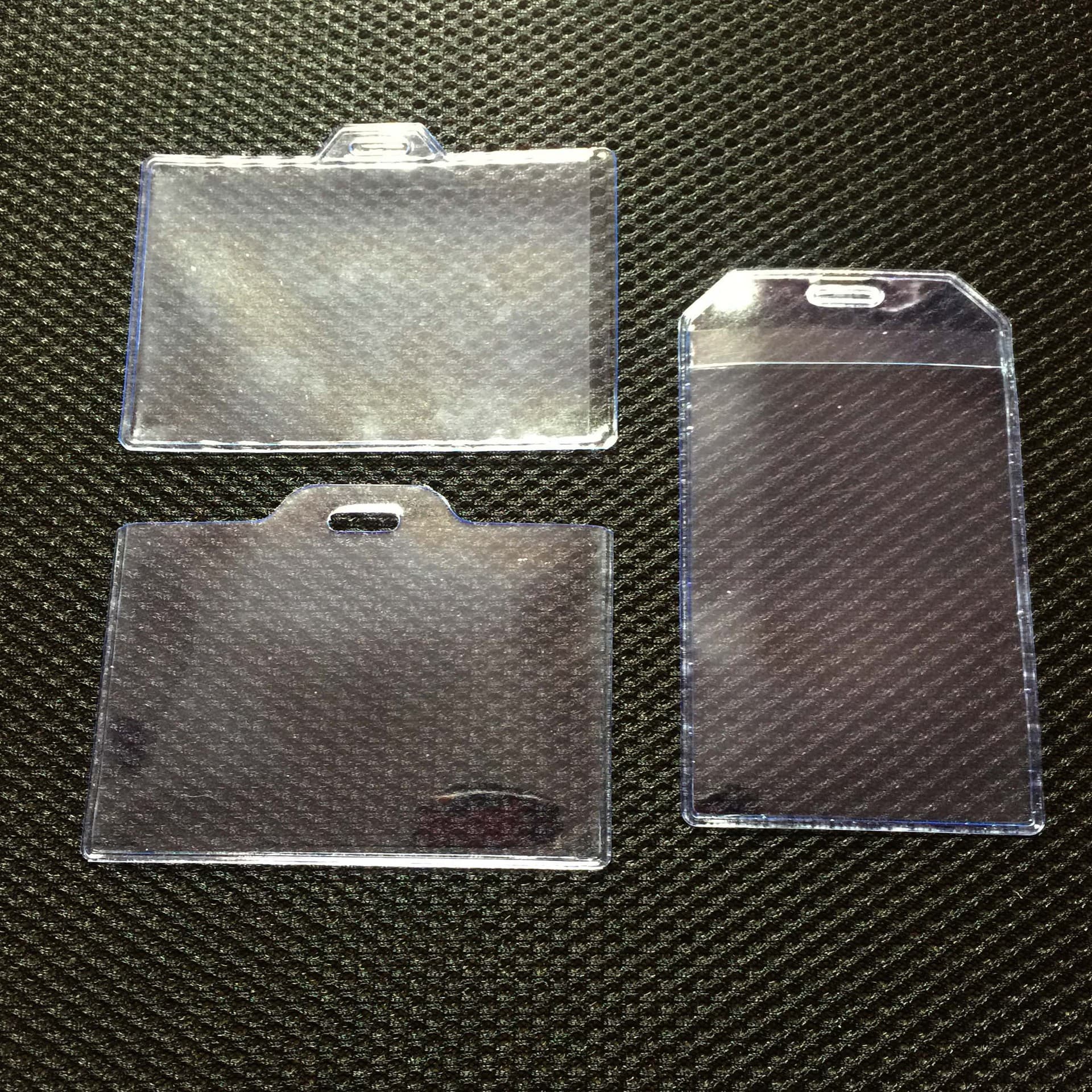 PVC Transparent ID Card Holder Badge Sleeve Work Badge Chest Card Holder Employee Card Holder Student ID Card Holder Access Card Holder