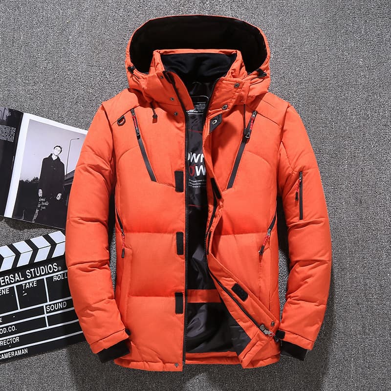 [Foreign Trade Cross-Border] Men's Short Down Jacket Winter Casual Outdoor Thickened Hooded Winter Coat Amazon