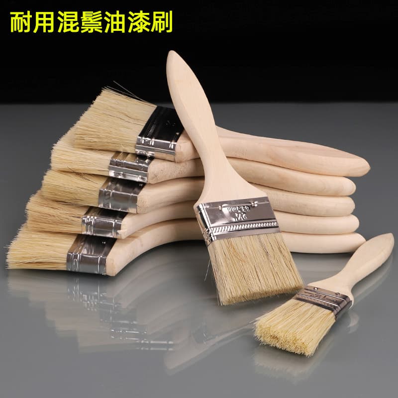 Industrial Use Wooden Handle Paint Brush Boat Paint Brush Hair BBQ Various Sizes Available