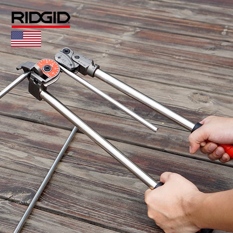 RIDGID pipe bender, American RIDGID tools and instruments for iron pipes, stainless steel pipes, copper pipes, hand-operated pipe benders.